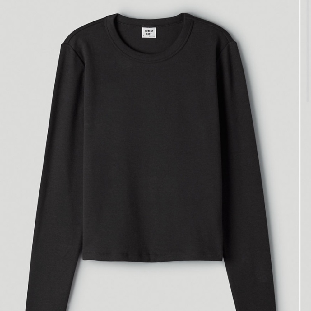 Aritzia Sunday Best Little Ribbed longsleeve Tee and Atlas tank